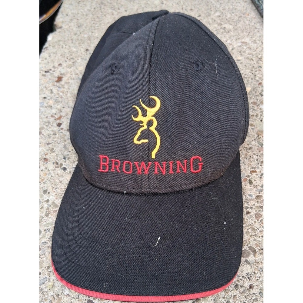 Vintage‎ Browning Deer Logo Baseball Cap Hat Embroidered EVC OSFA